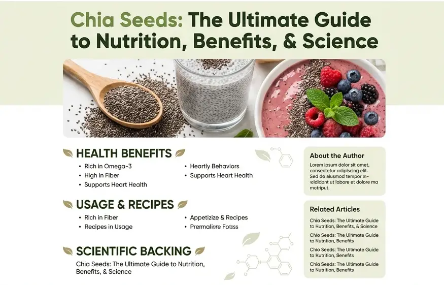 دانه چیا: راهنمای جامع خواص، نحوه مصرف و عوارض (بر پایه علم)